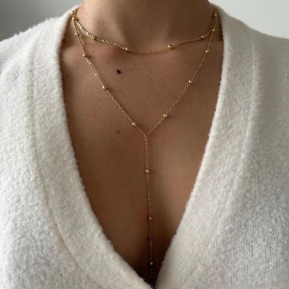 Anthropologie Jewelry - Gold Layered Necklace N1076